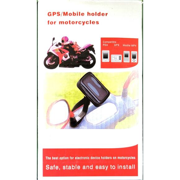 Waterproof Touch Screen Case Bike Motorcycle MTB Phone Holder Handlebar Bracket - Picture 1 of 9